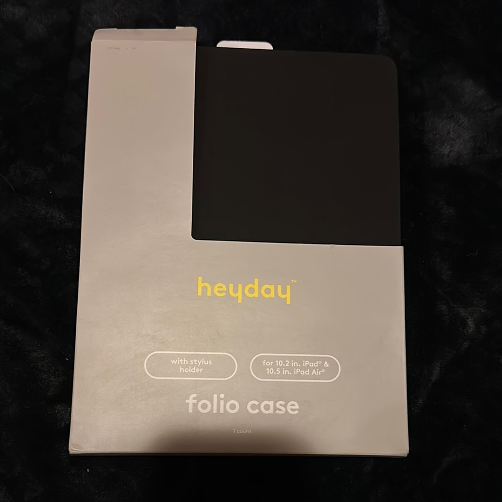Heyday Black Folio Case with Stylus Holder